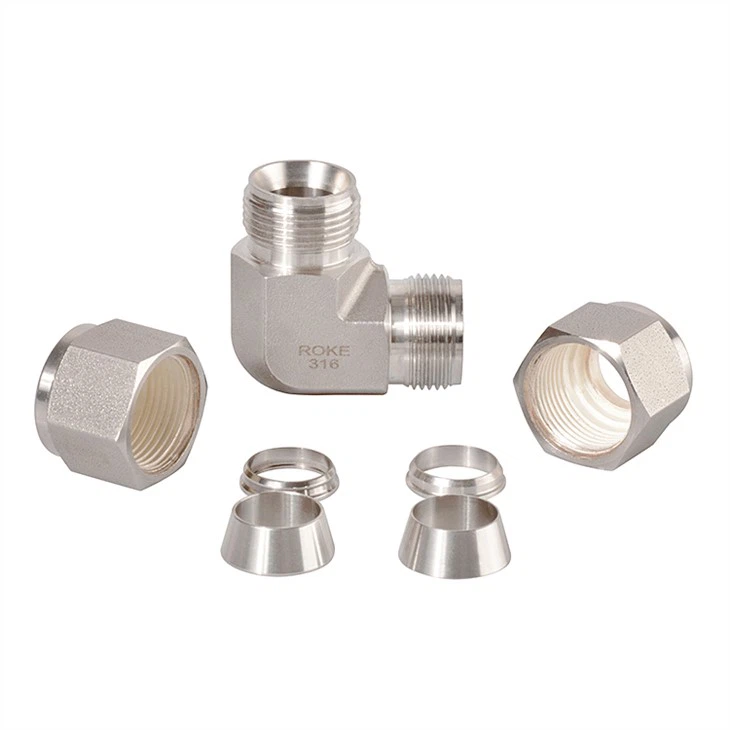OD 3/8 SS316 Equal Elbow Tube Fitting