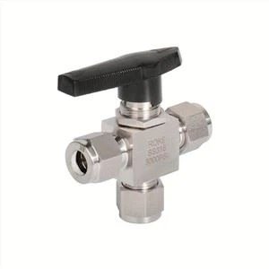 SS316 Válvula de bola camino SS304 hidraulico 2 15000 PSI