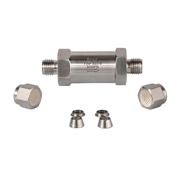 PTFE Single Ferrule Union Tube Fitting